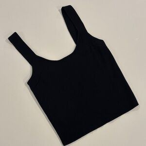 AYR Black Ribbed Tank Top